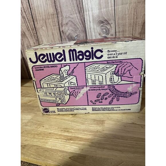 Mattel Vintage 1974 JEWEL MAGIC Beading Toy w Box - Picture 4 of 9